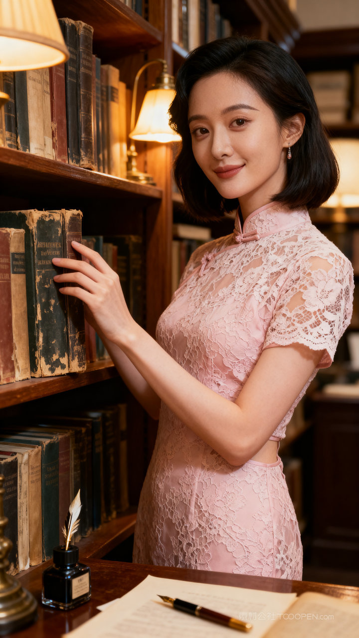 女性旗袍模特性感长腿美女气质国风