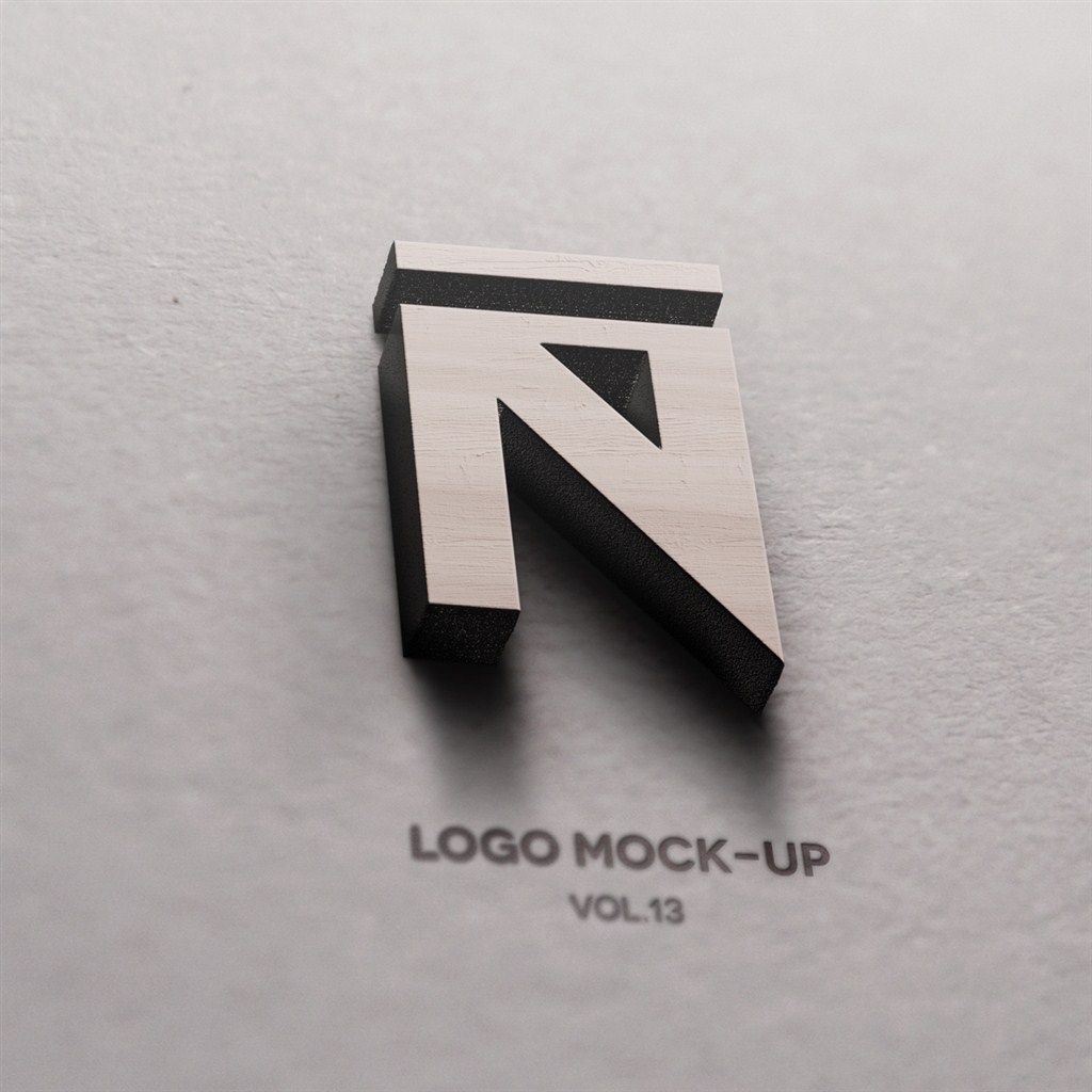 立体标志设计样机贴图