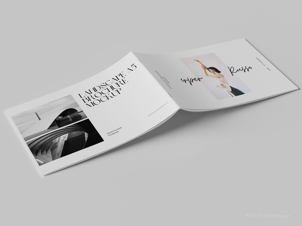 【1827期】企业宣传册骑马订画册样机 (9)