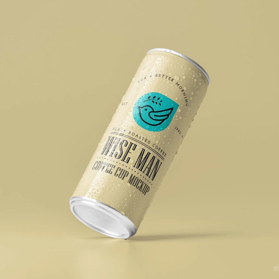 一个易拉罐啤酒饮料包装展示样机 (12)