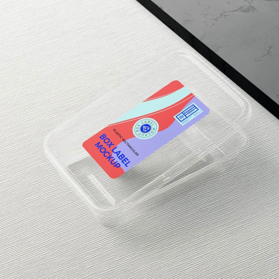 矩形盒标签样机