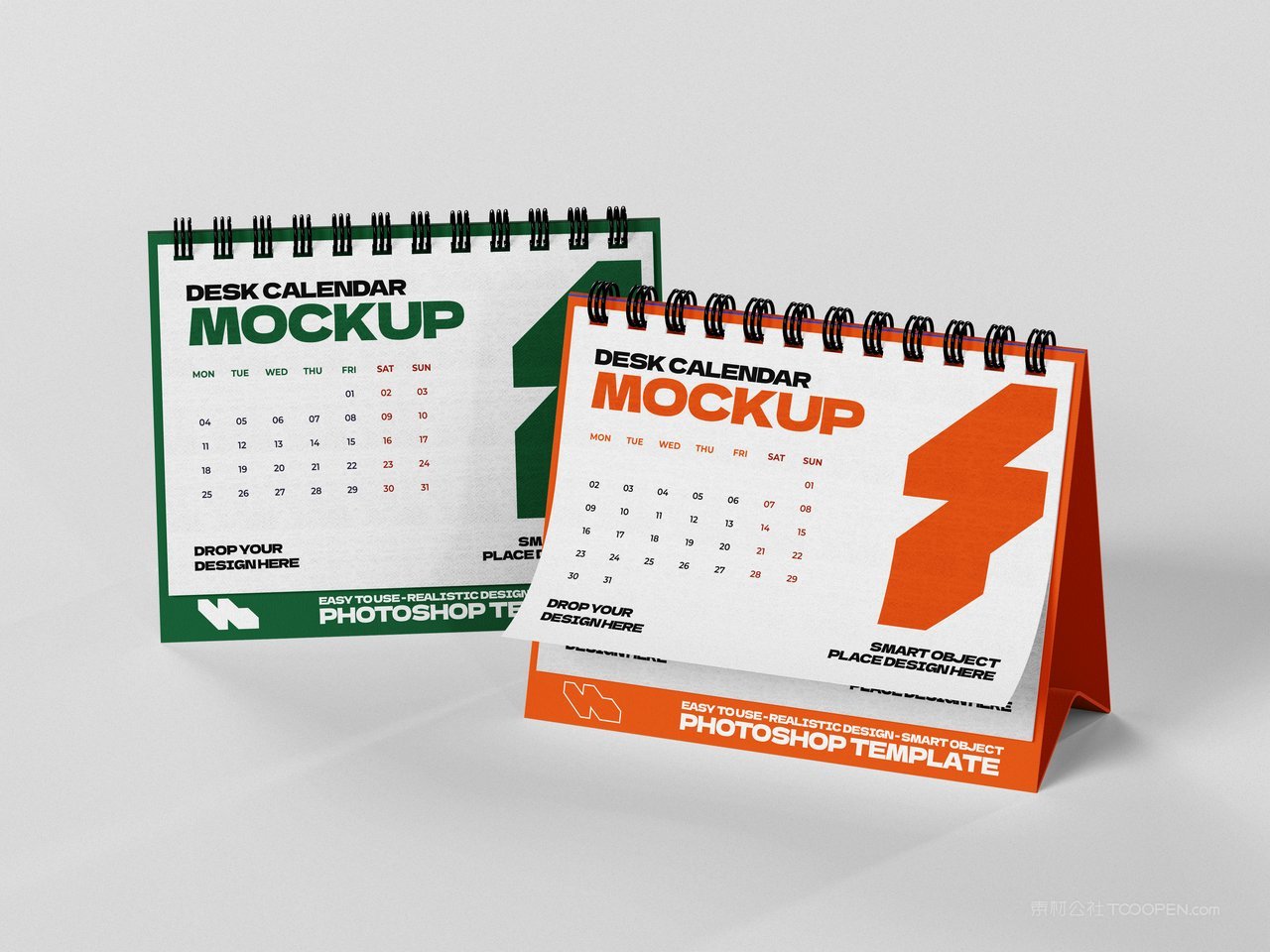 新年日历台历样机