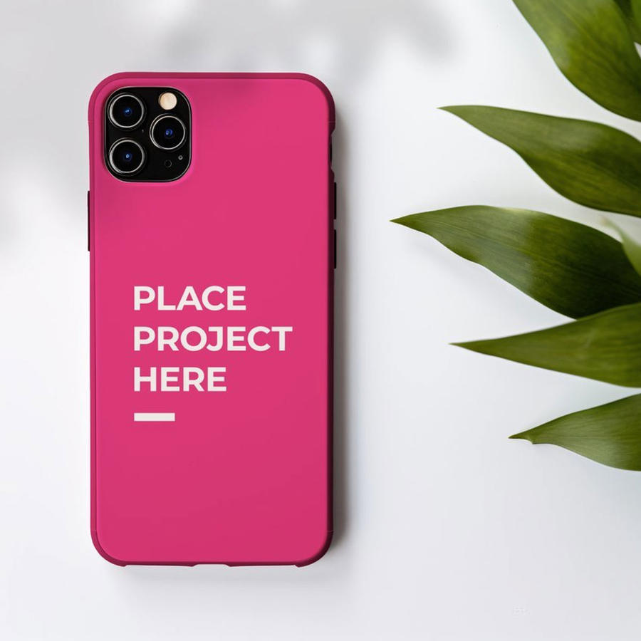 手机壳样机顶视图