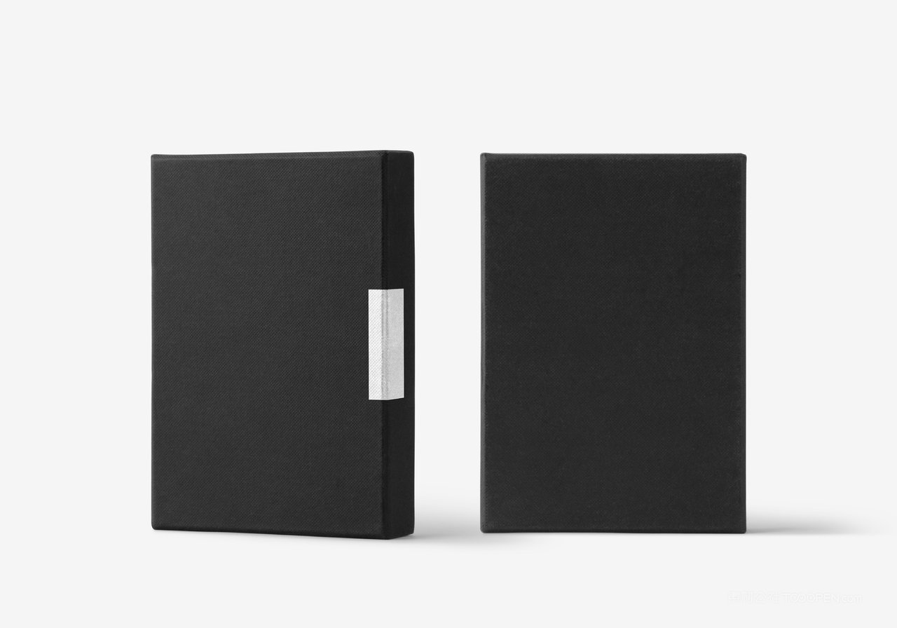 精品闭合黑色硬壳精装纸盒常用样机合集