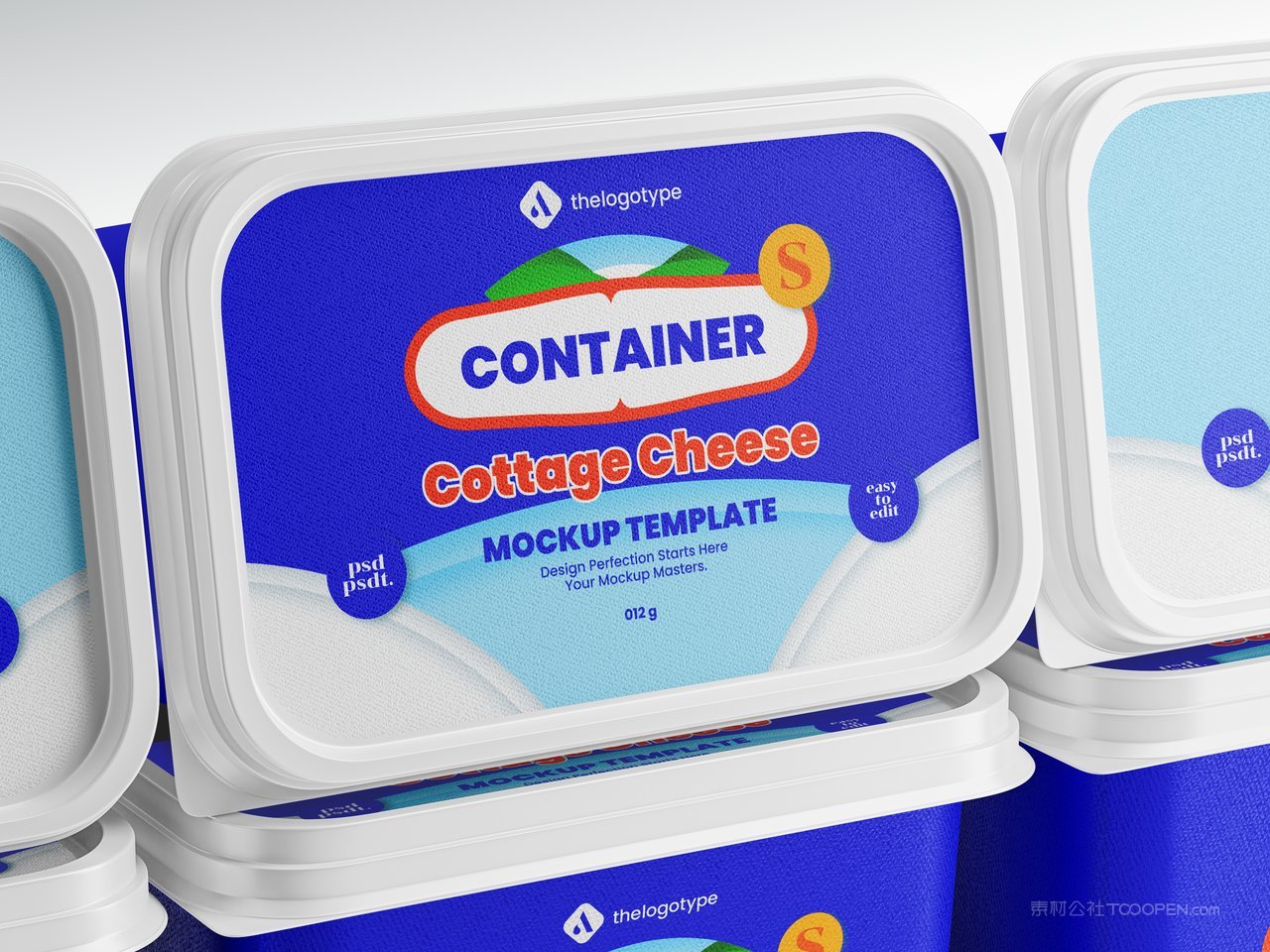 塑料容器场景样机