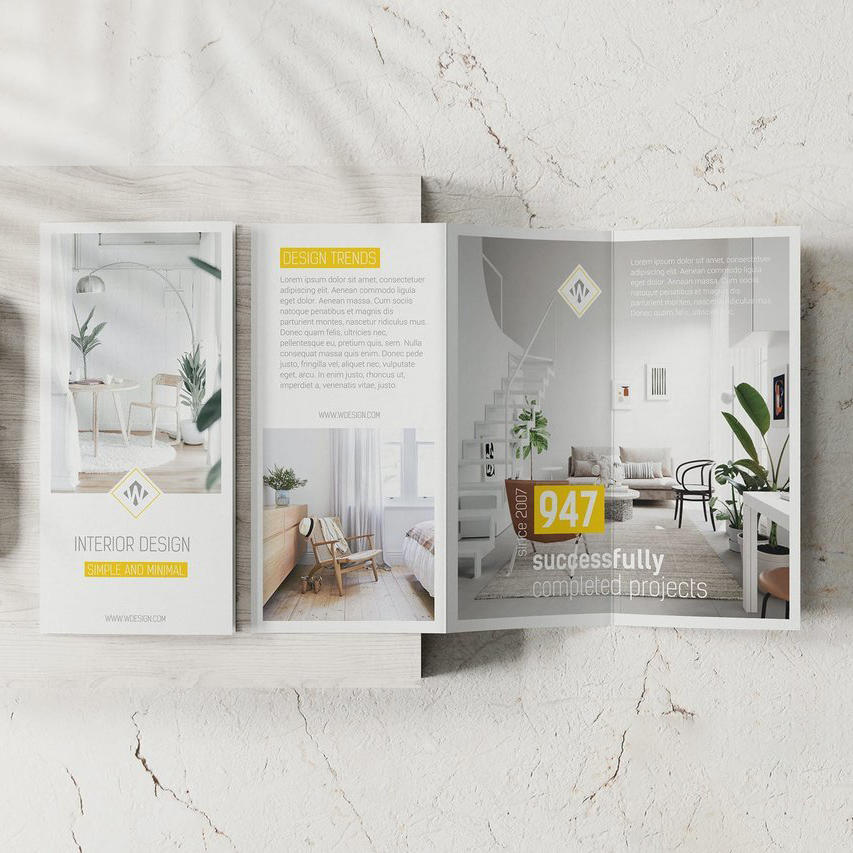 四折页样机模板