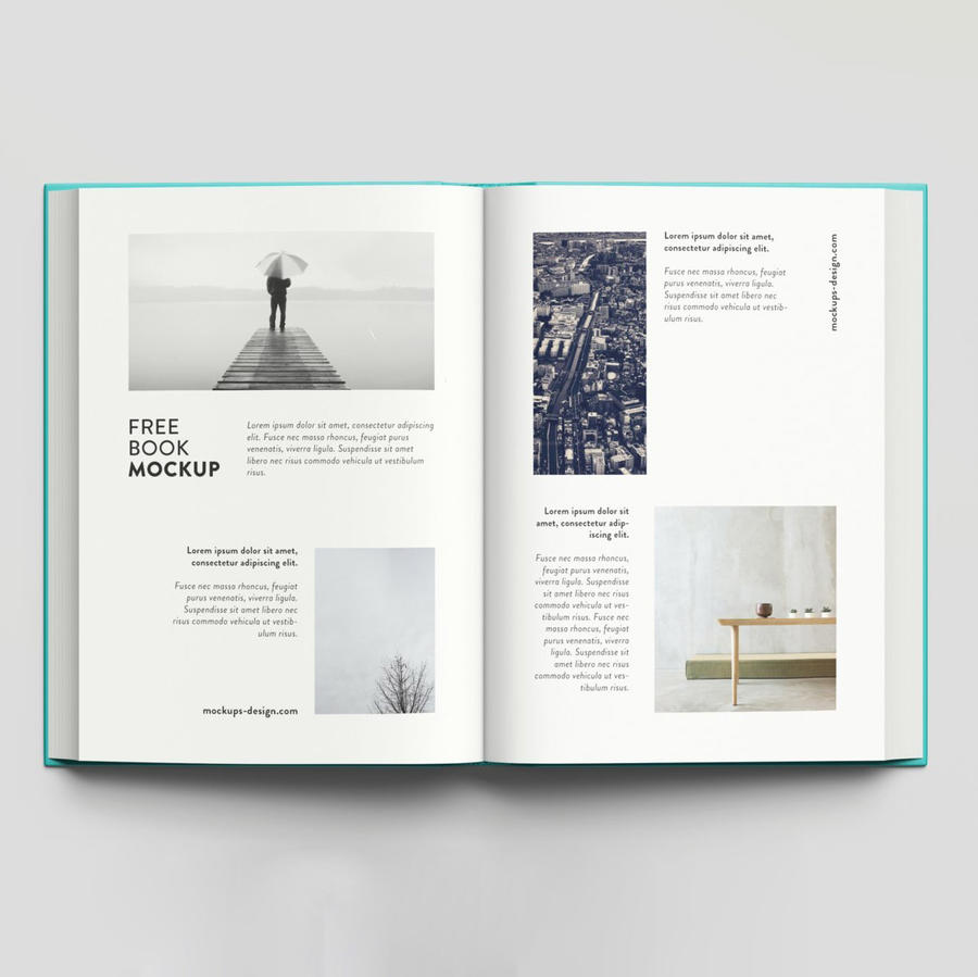 青色厚图书封面书籍样机 (5)