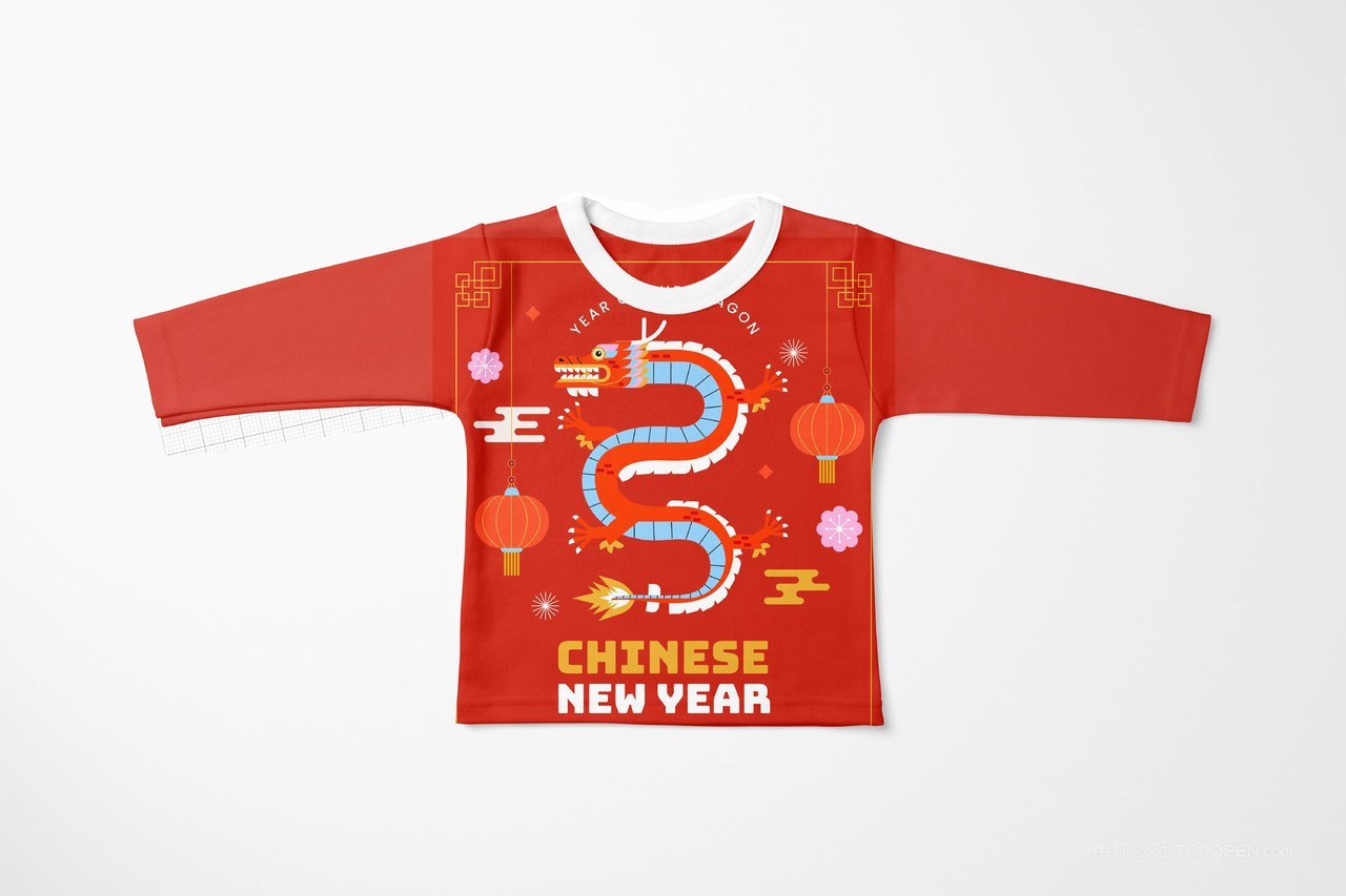 【1387期】2024龙年中国红婴幼儿服装样机 (6)