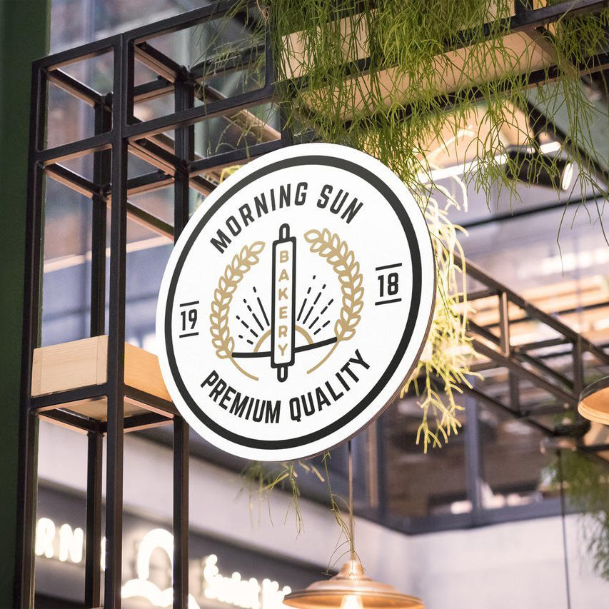 shop sign mockup沿街店面视觉样机