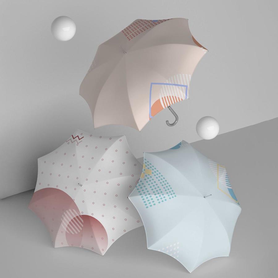 雨伞画面替换样机