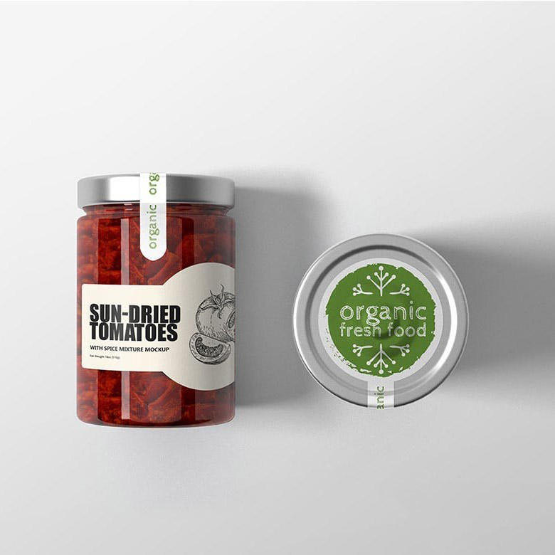 果酱罐头玻璃瓶样机