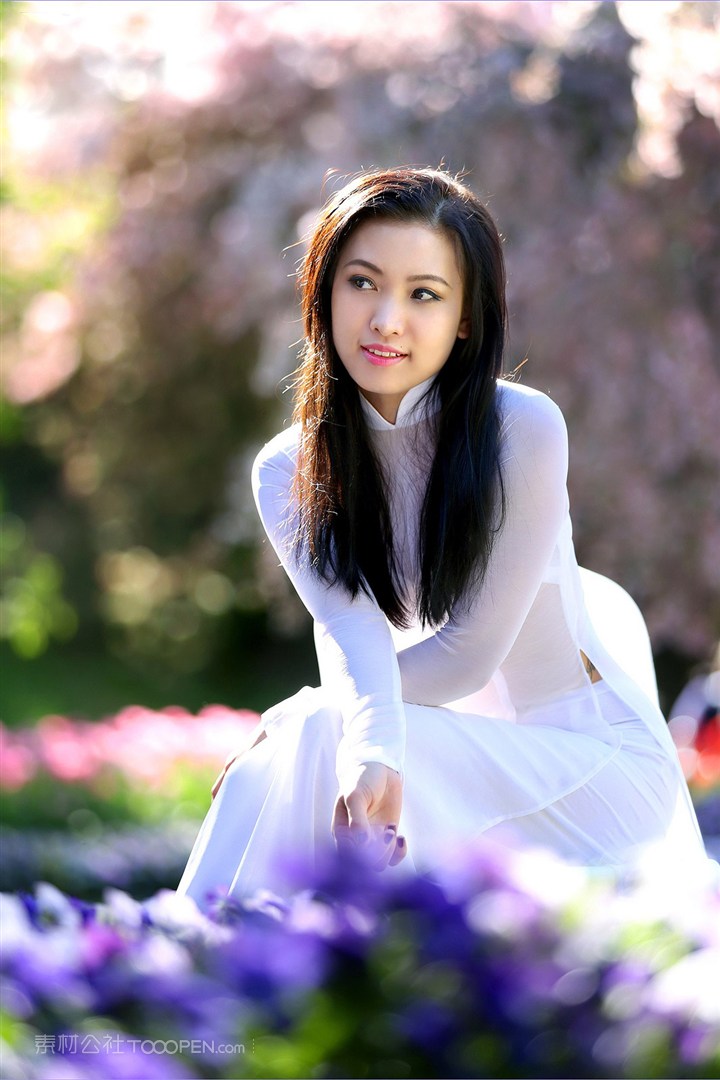 越南旗袍美女图片