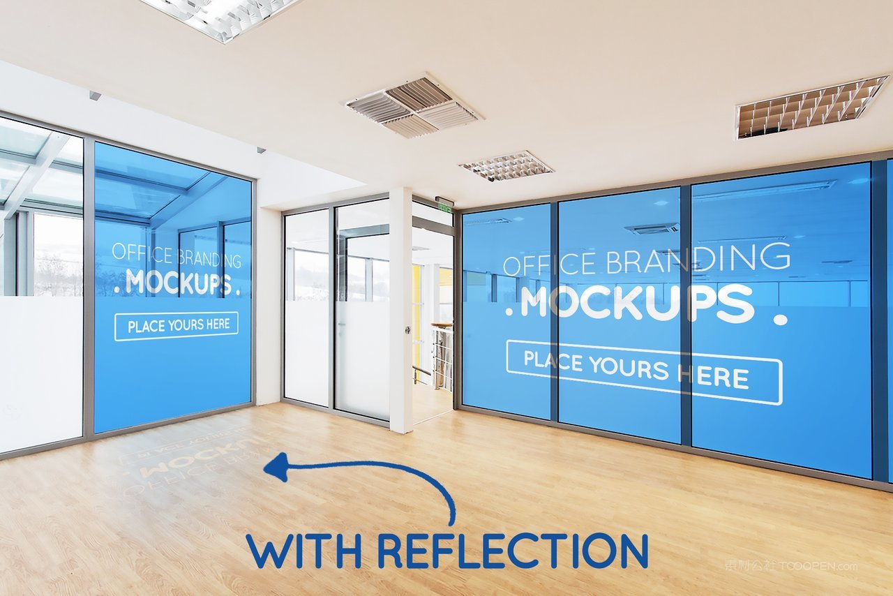 办公室海报样机