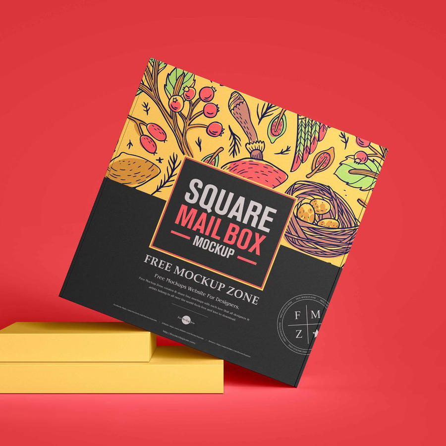 方形邮箱样机