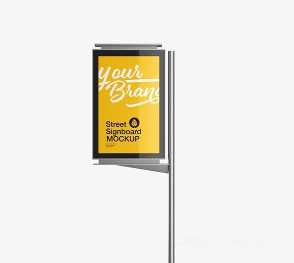 铁架招牌广告样机