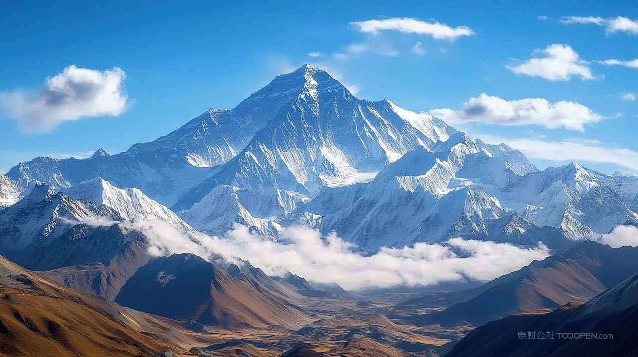山峰群山风景自然宁静唯美景色天空山脉