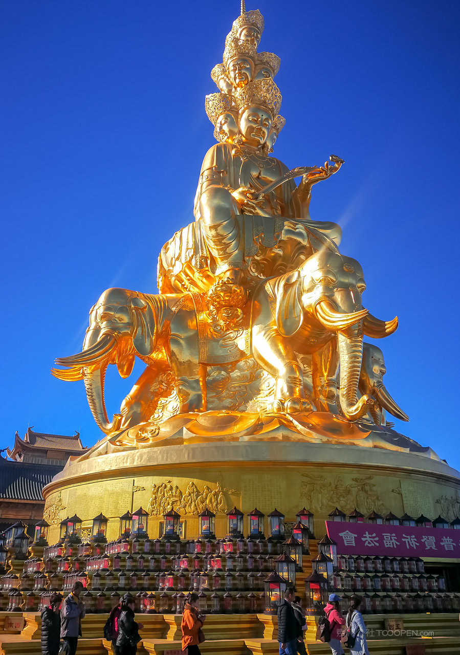 峨眉山金顶摄影图片