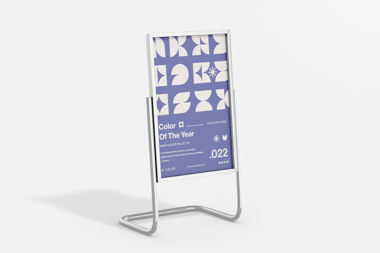品牌立式海报文创企业ps分层智能样机 (50)