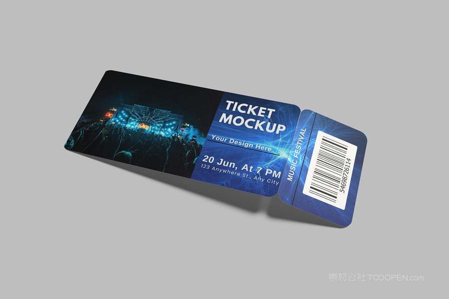 演唱会门票样机