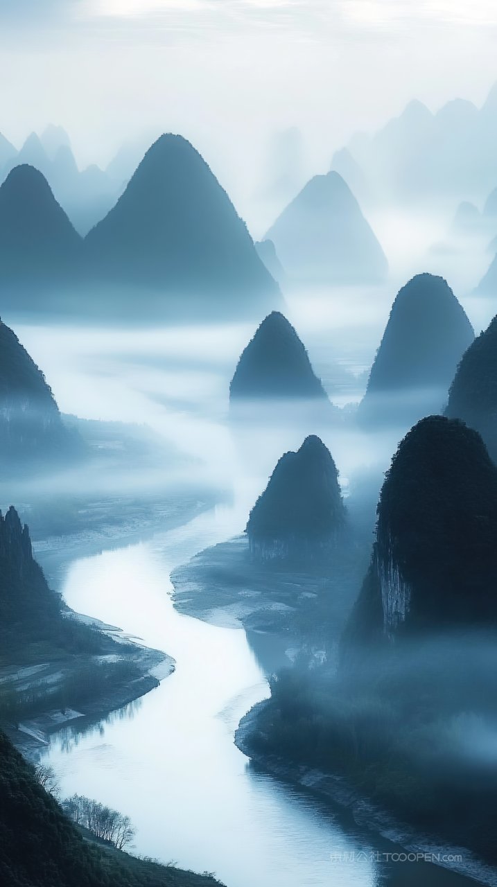 山峰景观风景唯美群山自然山脉意境