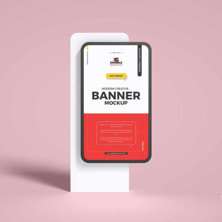 现代创意横幅样机