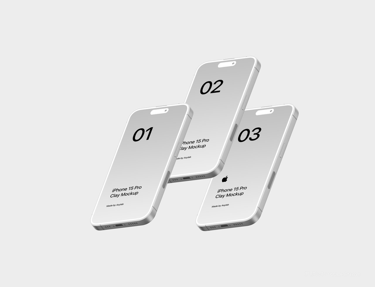 iphone 15 pro手机白色app界面ui设计效果图psd设计素材 (14)