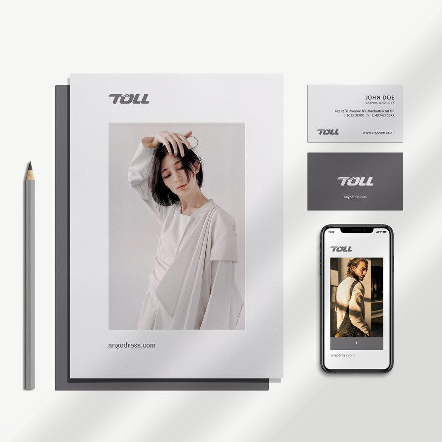 服装品牌效果图vi提案样机 (3)