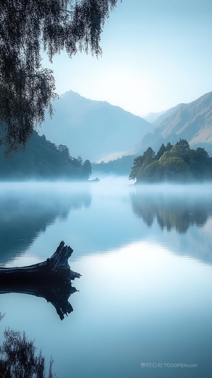 自然风景意境景观群山山峰天空唯美