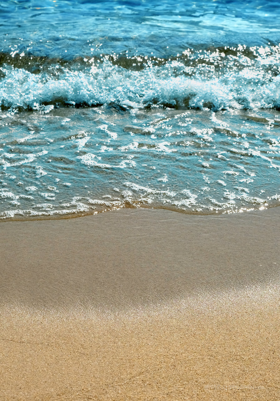 沙滩海边海景风景画图片