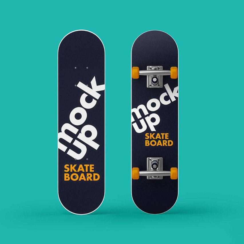 运动滑板图案样机
