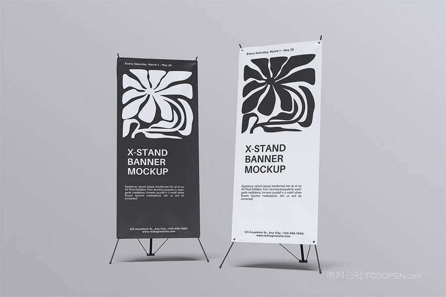 x展架横幅样机