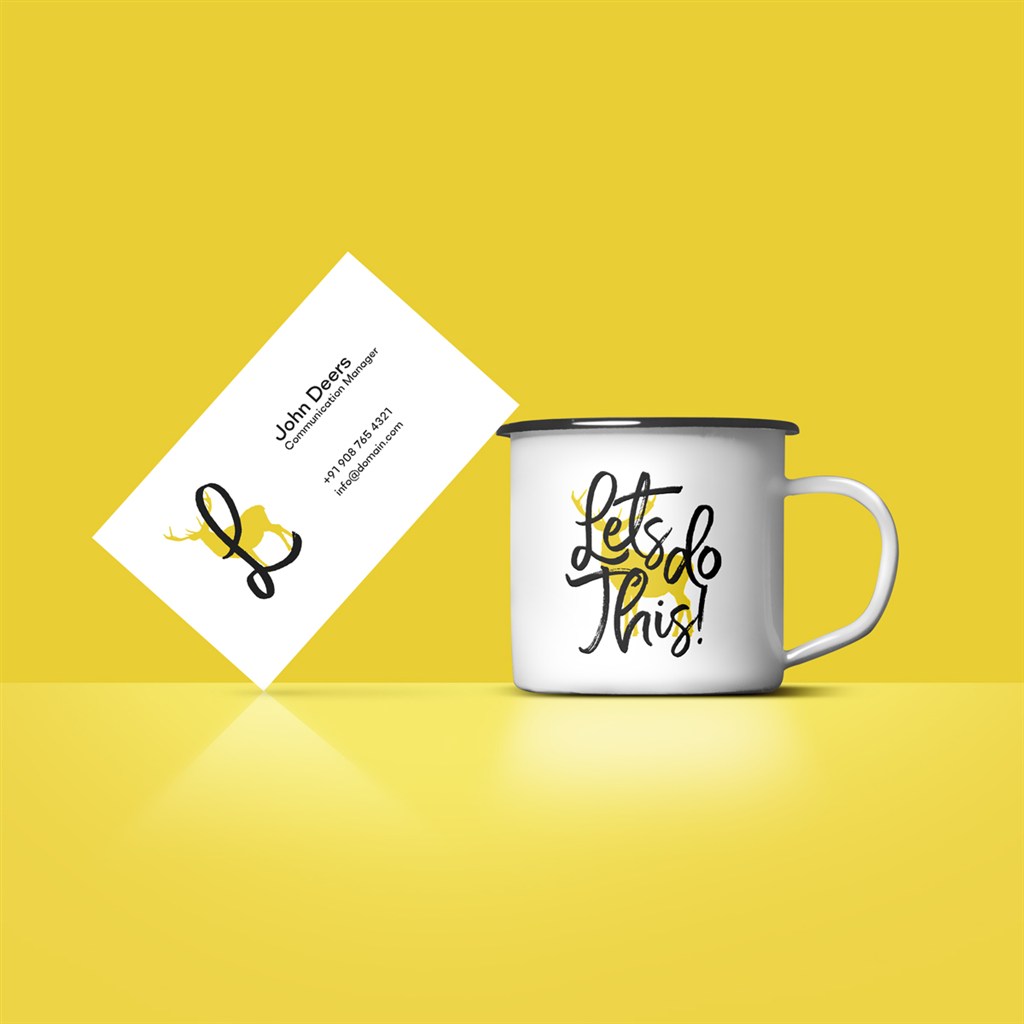 水杯和名片样机