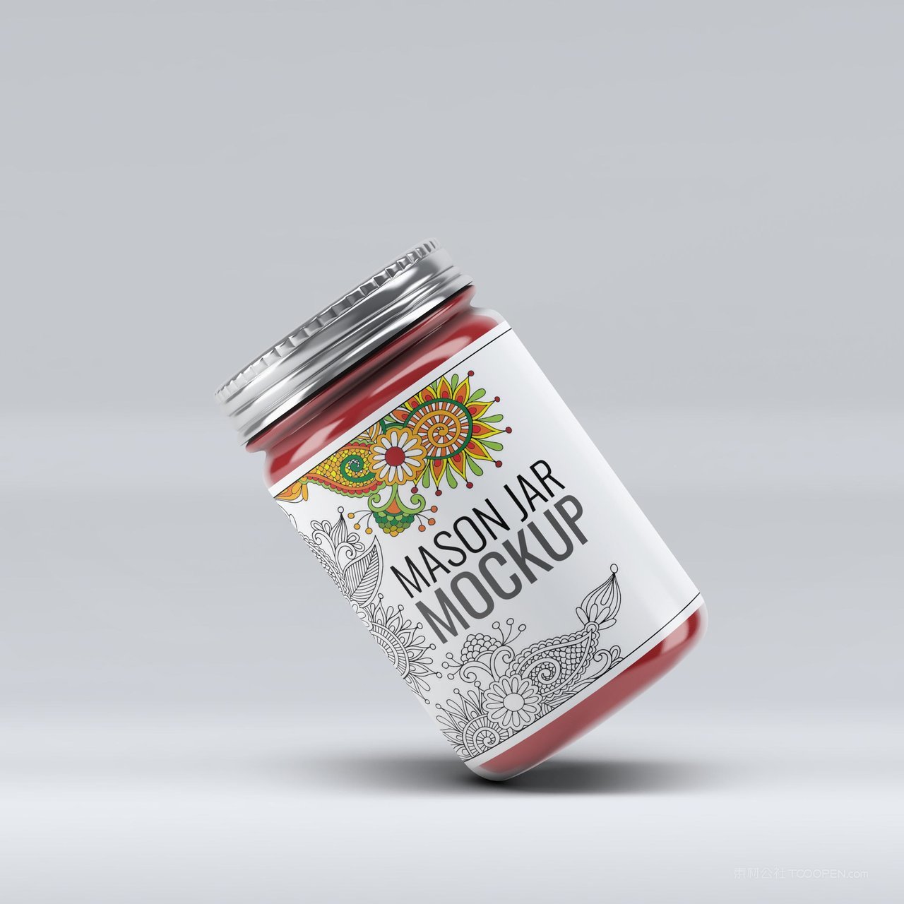 果酱玻璃罐子样机