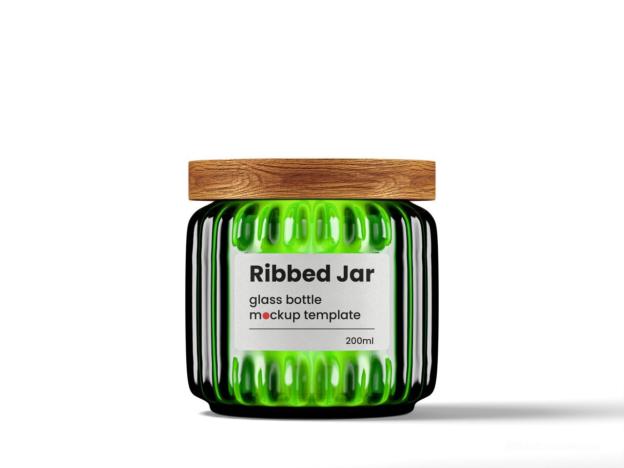 带木盖的罗纹罐样机