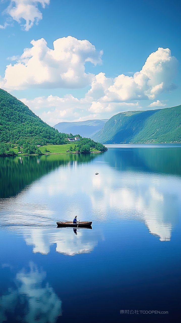 唯美风景景观自然山峰意境群山天空