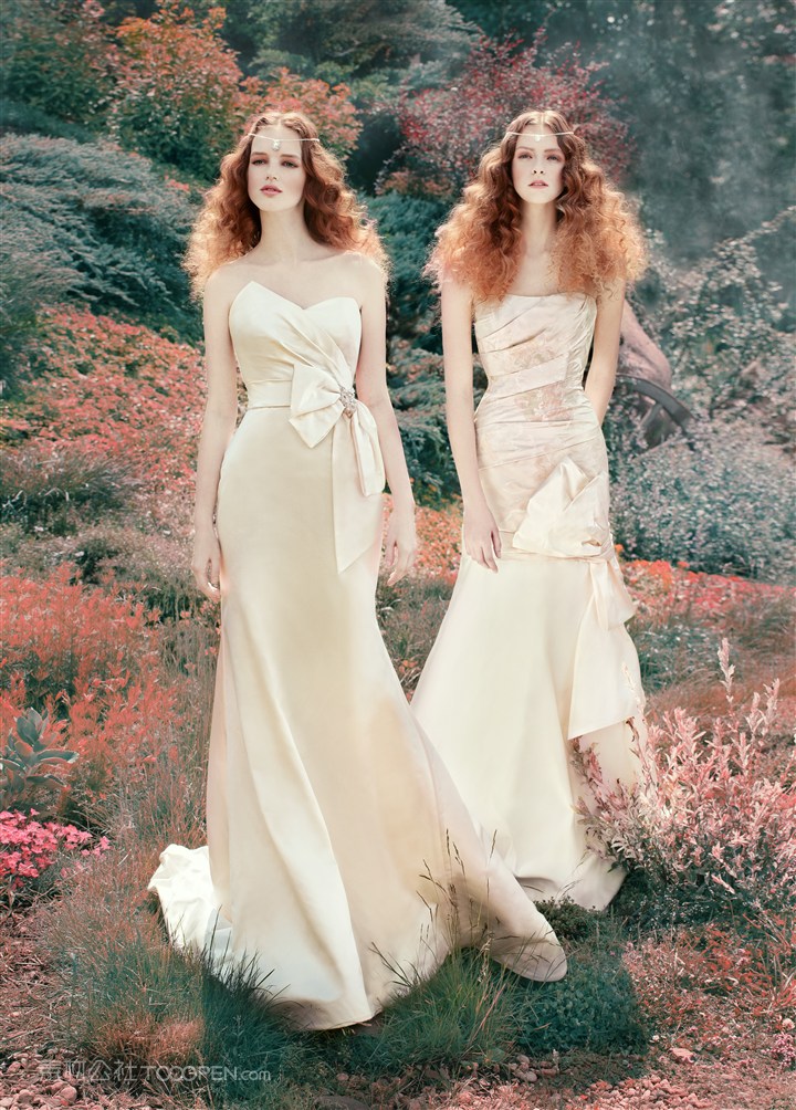 唯美仙气古典美女婚纱摄影图片