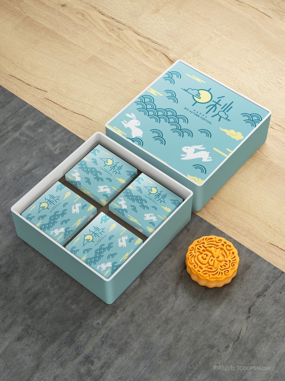 【1824期】中秋月饼礼盒包装样机 (23)