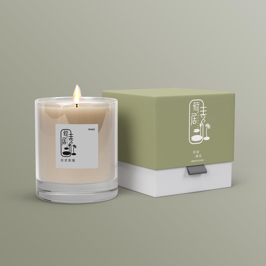 小清新香薰蜡烛民宿酒店vi样机 (12)