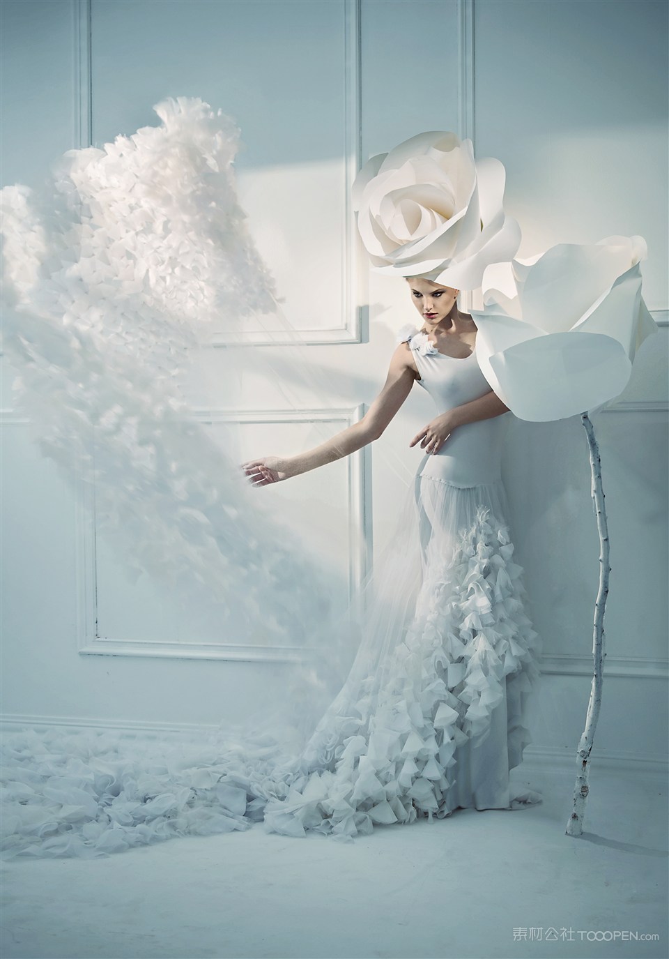 烟雾下性感美女写真高清图