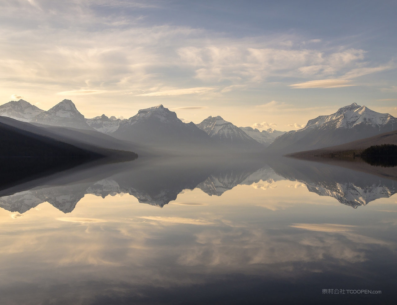 高清雪山大山风景画