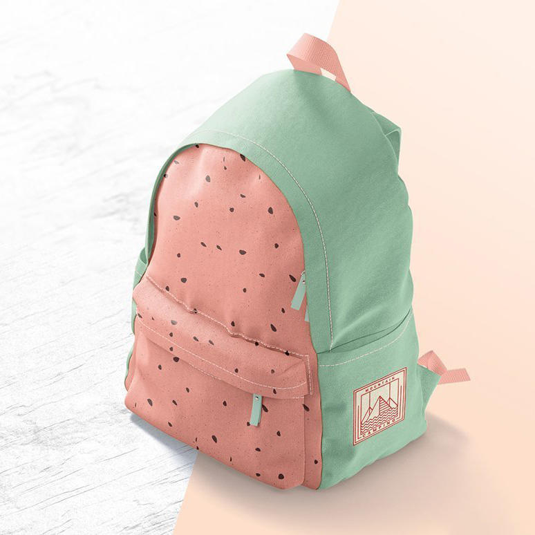 女式背包印花图案样机