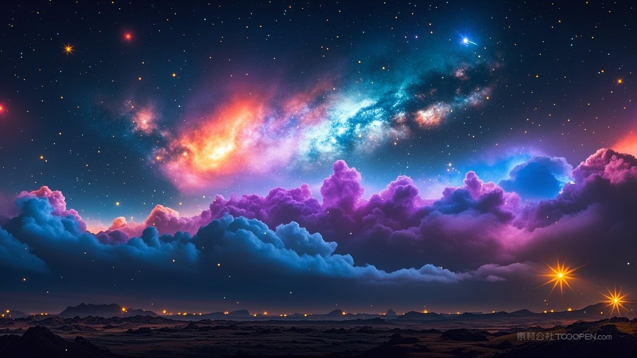 夜空星星宇宙星空唯美银河