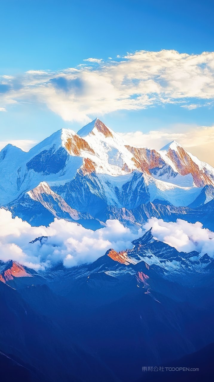 风景景观山峰天空唯美群山意境