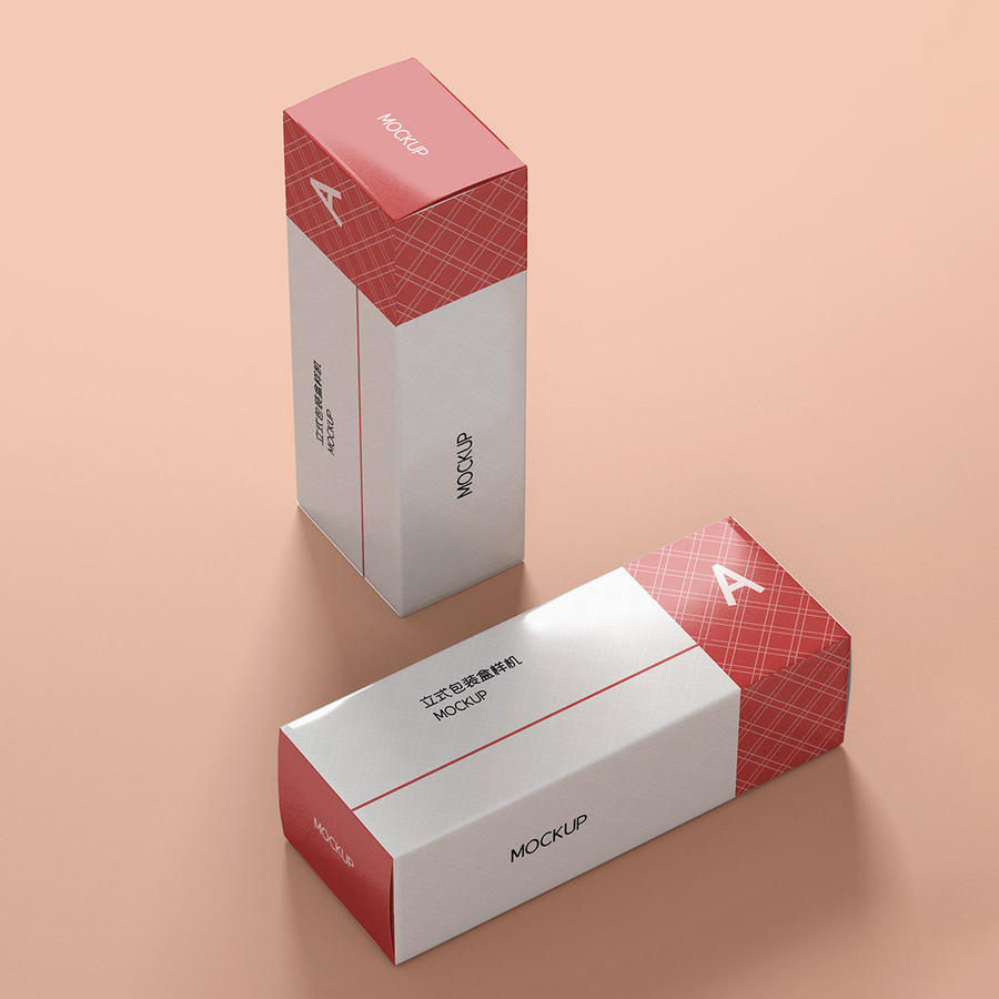 立式包装盒样机