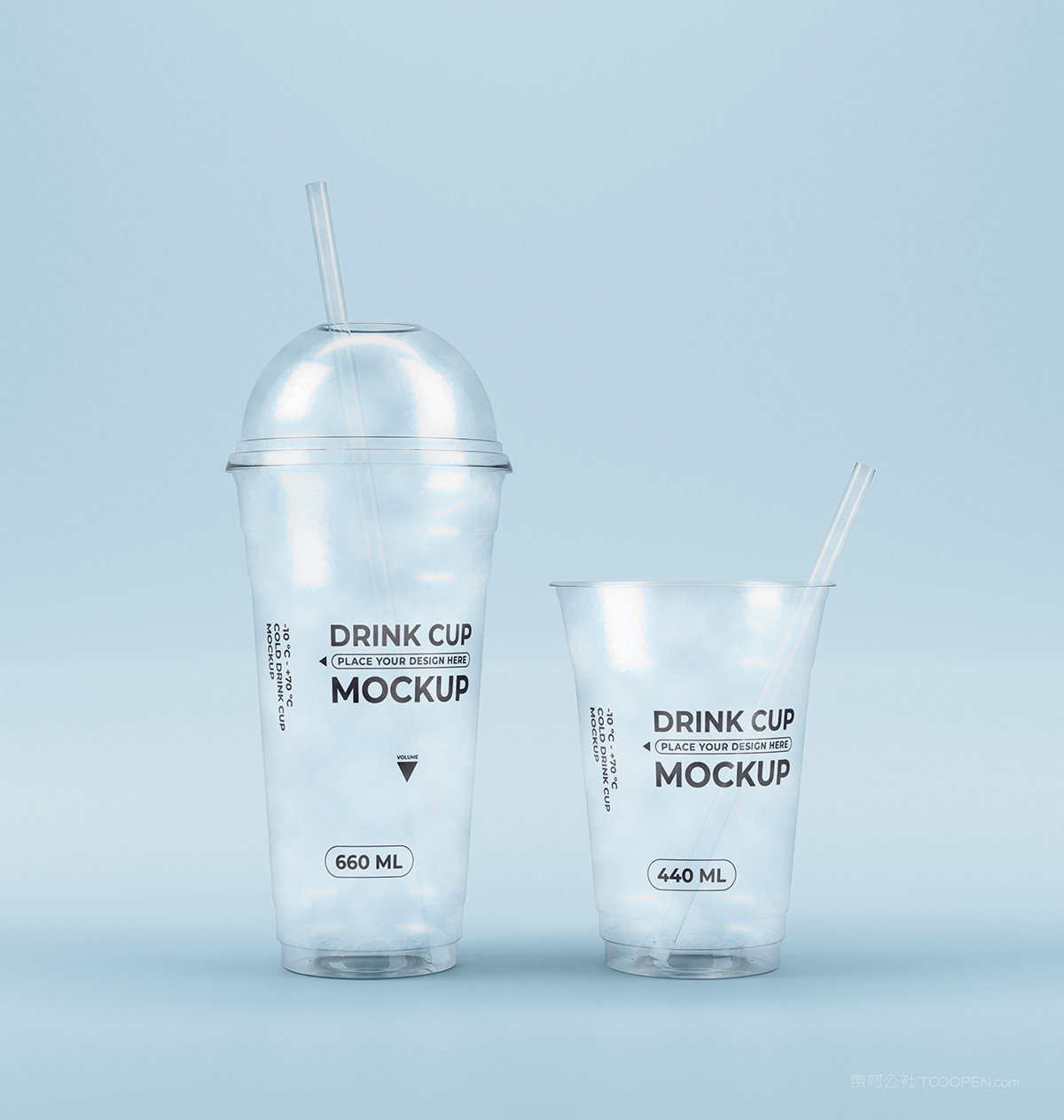 【1249期】一次性透明奶茶杯子样机 (29)