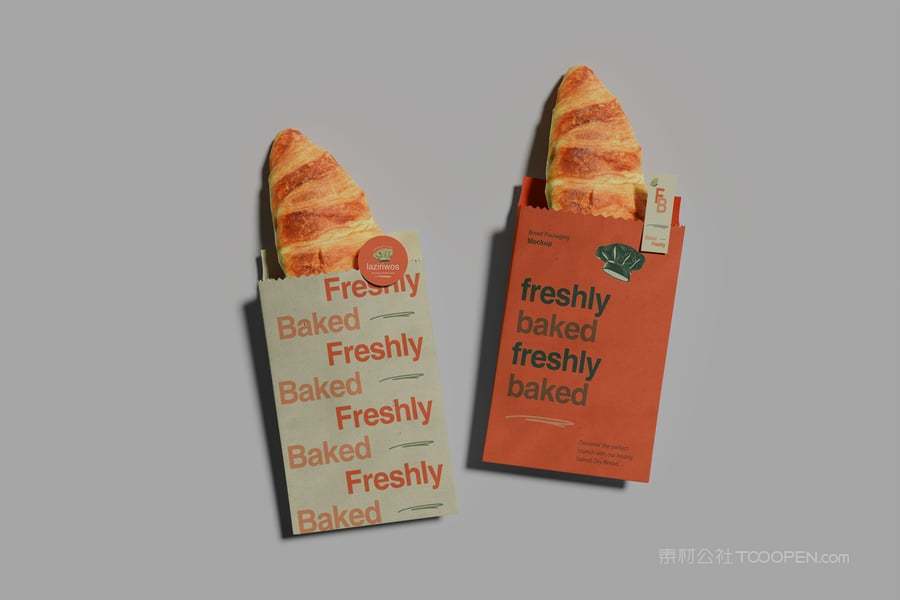 面包纸袋样机