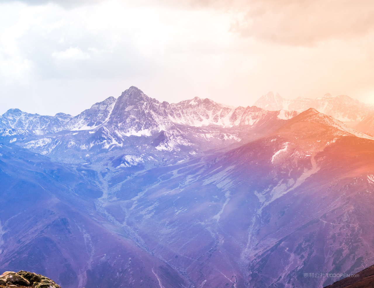 雪山大山美景图片