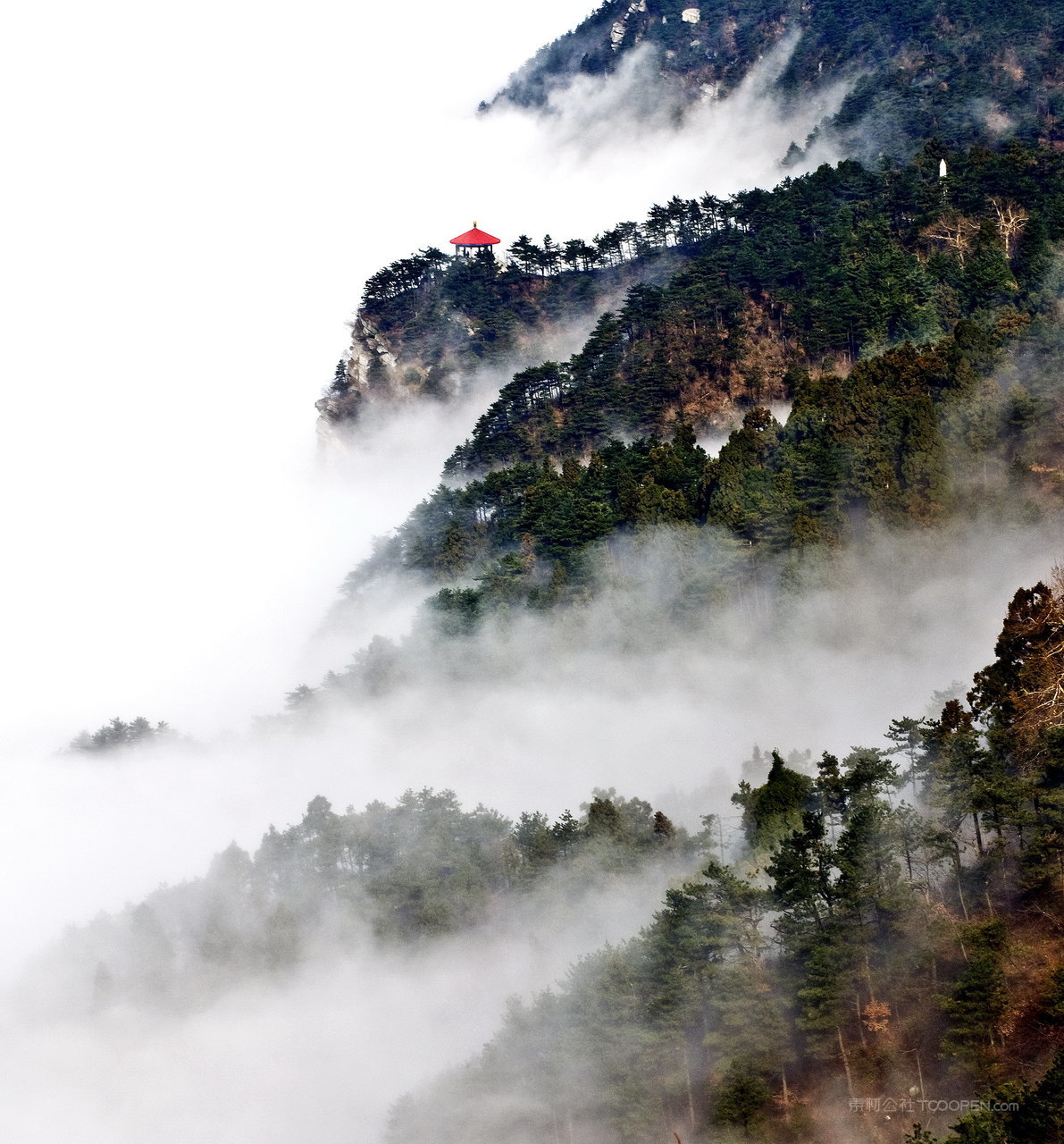 庐山望江亭风景画图片