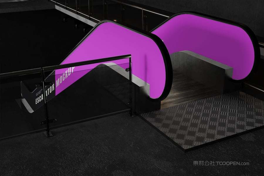 双向自动扶梯广告样机