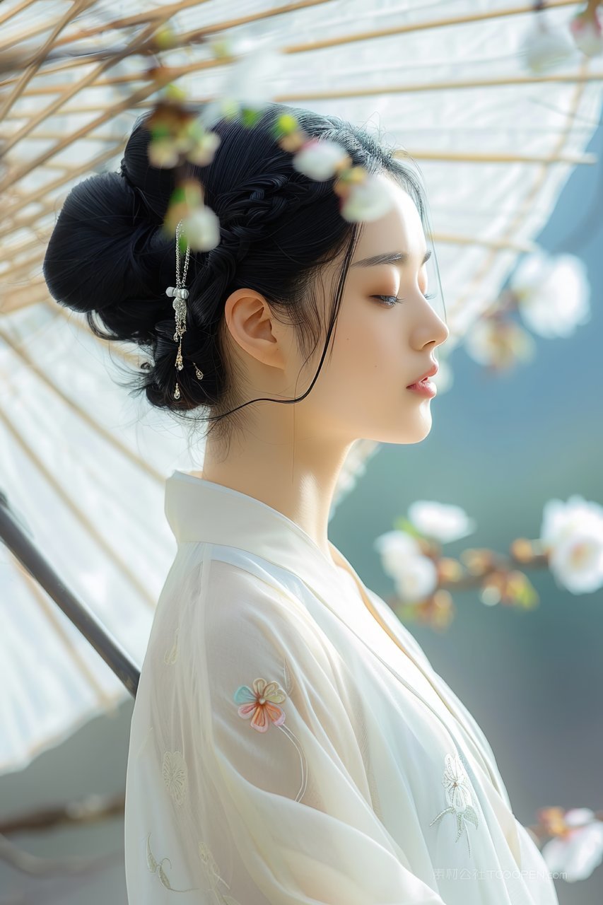 优雅美女女性活力年轻优美青春